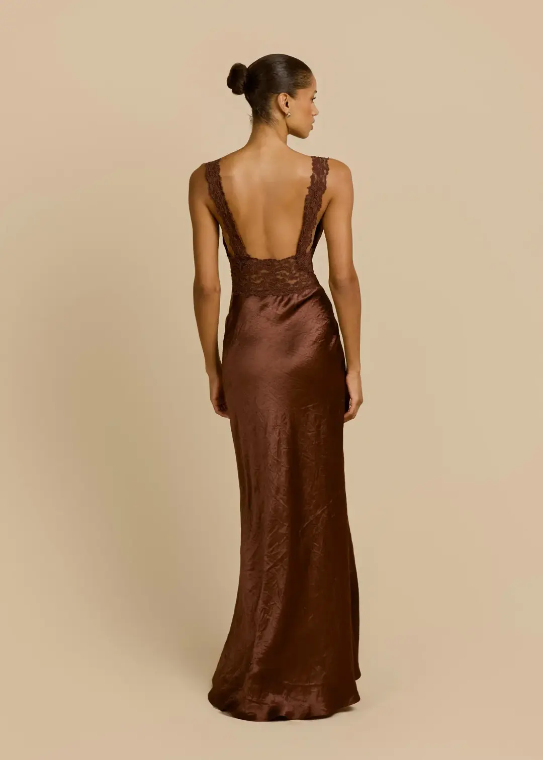 Arcina Ori Eveline Dress Cacao Size 6 for rent on The Volte - main image
