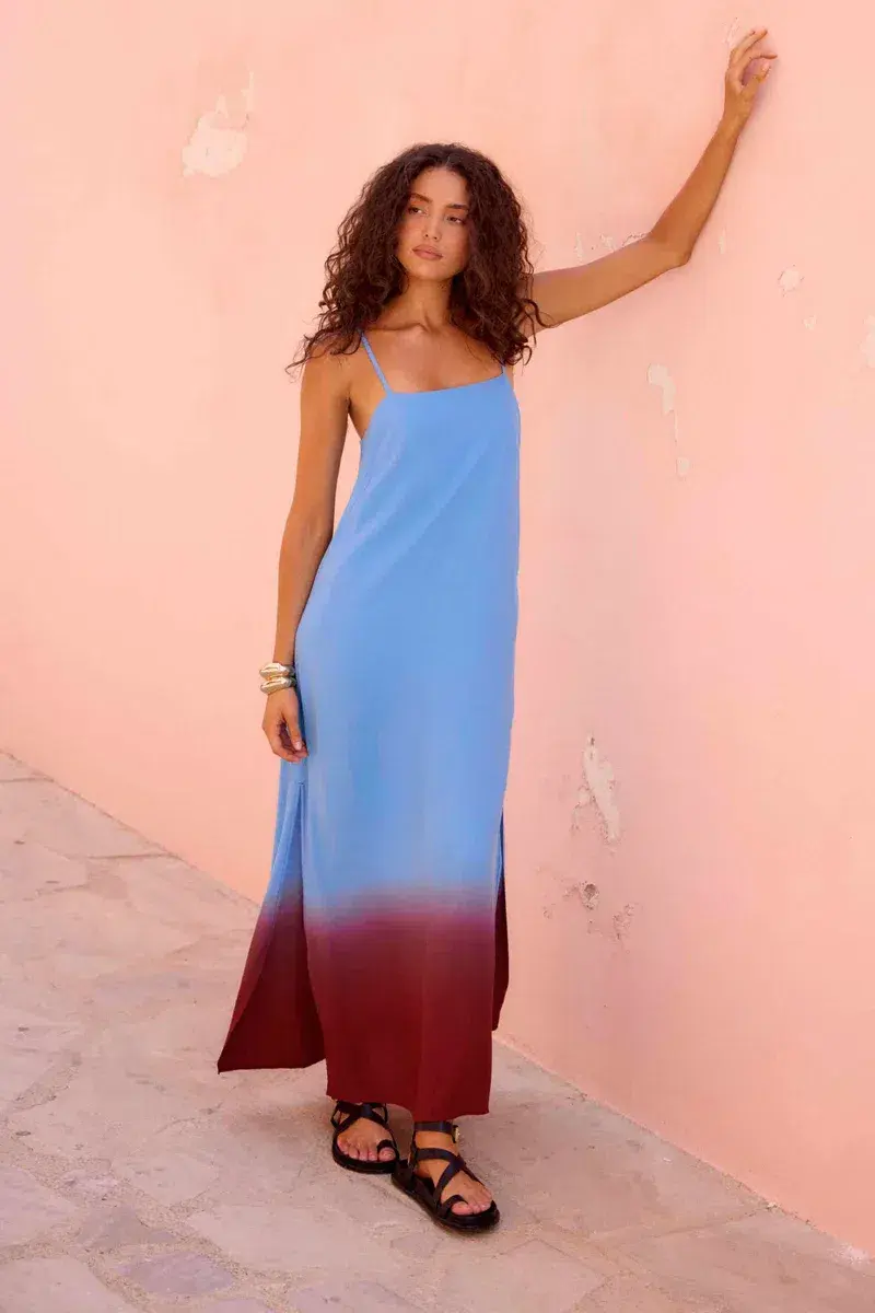 Mister Zimi Clara Maxi Dress In Haze Size 10 - Image 1