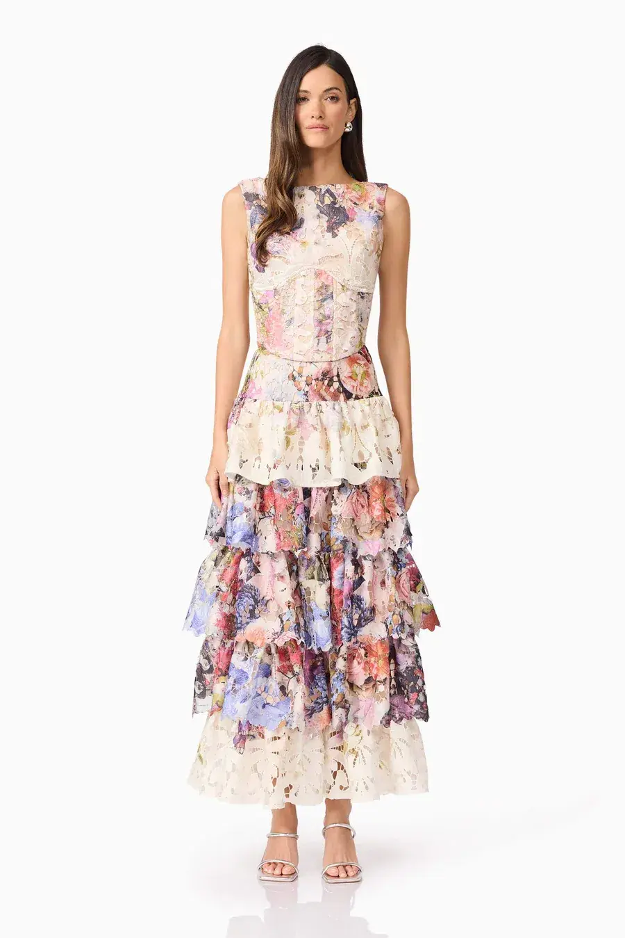 Elliatt Matila Lace Set in Floral Size S - Image 1