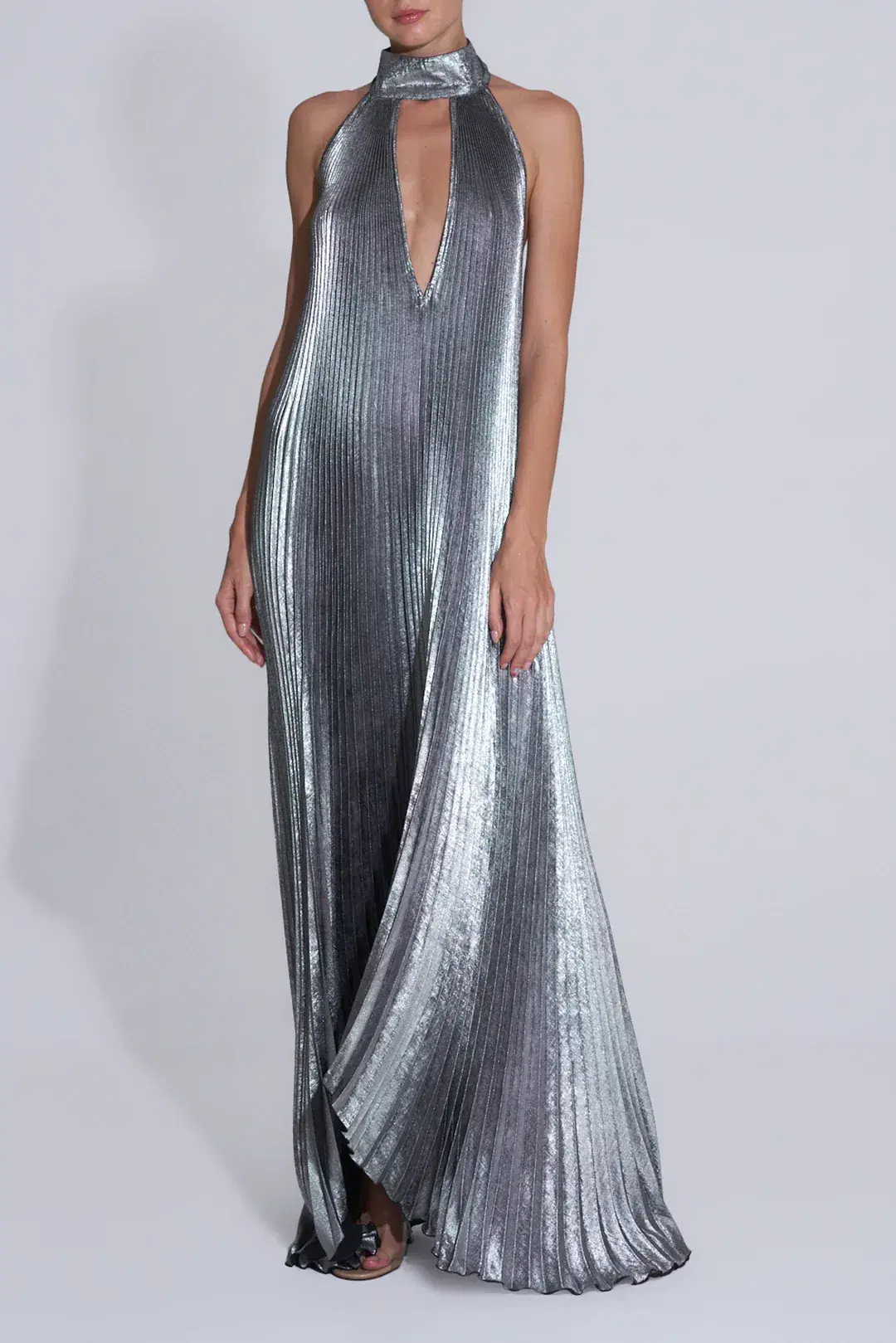 L'IDEE OPERA GOWN GUNMETAL SHIMMER SIZE AU 6 - Image 1