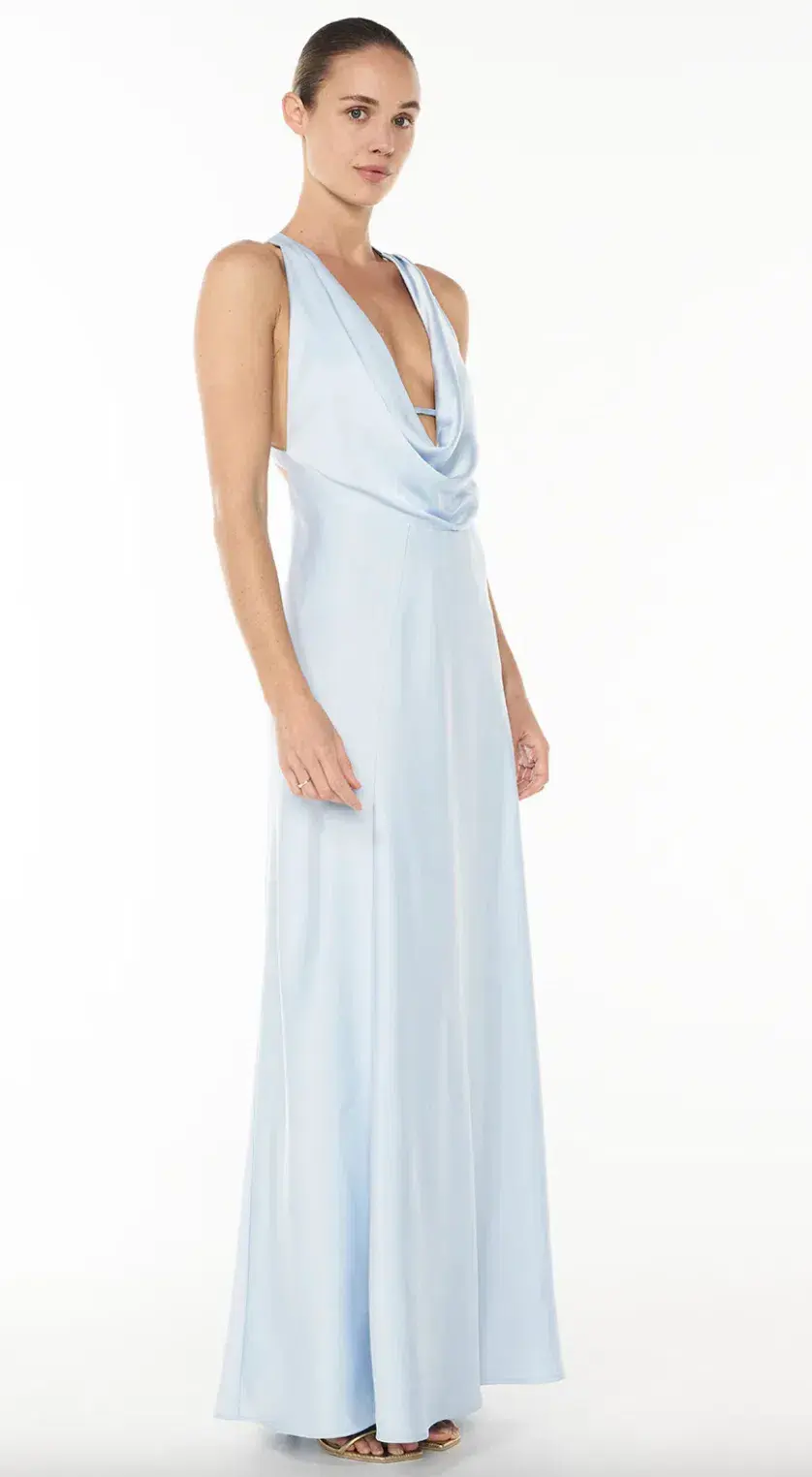 Manning Cartell Charmed Cowl Slip Dress Dove Blue size 10 - Image 3