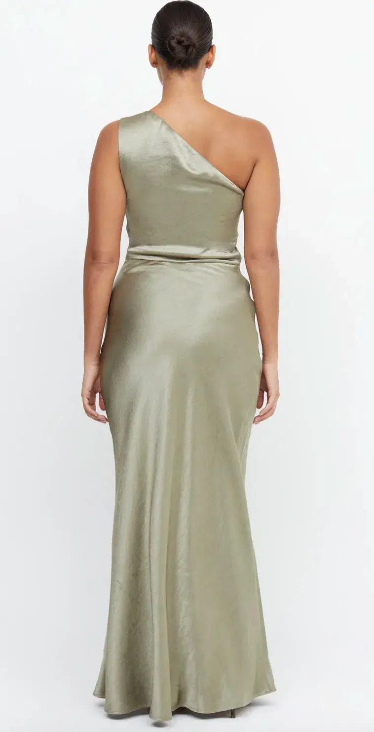 Bec & Bridge The Dreamer Asym Dress Sage Size 8 for rent on The Volte - main image