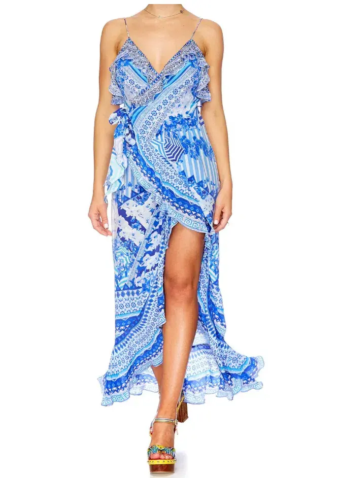 Camilla Blue Spaghetti Strap Dress - Image 1