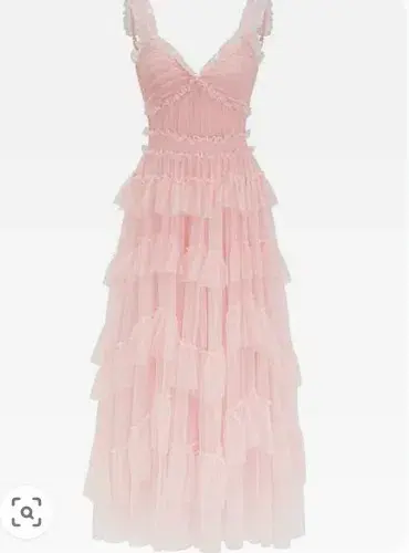 Oh Molly Pink Romantic Dress for rent on The Volte - main image