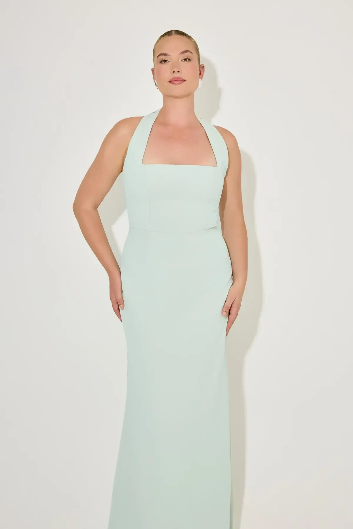 Mint Halter Maxi Dress - Image 2