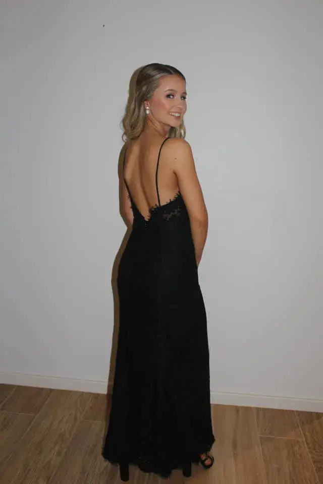 Fame and Partners Black Lace Dress for rent on The Volte - main image