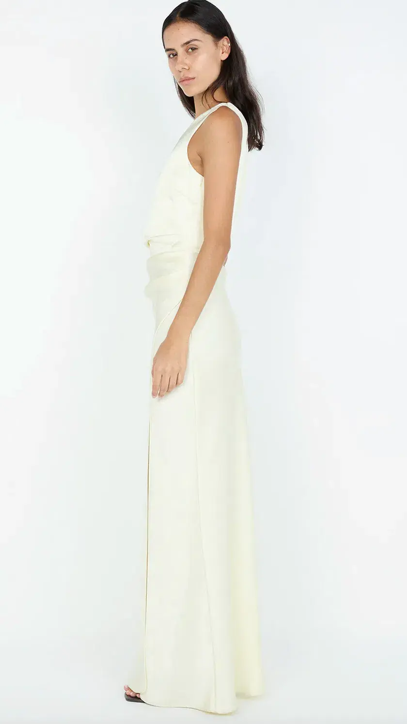 Bec & Bridge The Dreamer Asym Dress Ice Yellow Size 10 - Image 3