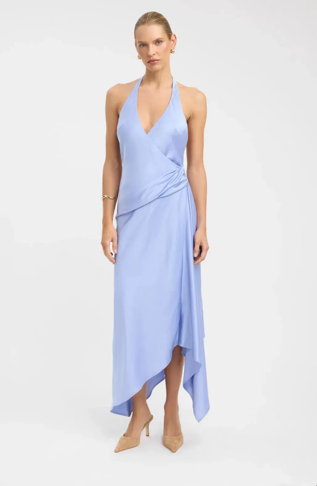 Kookai Palermo Godet Dress - Lavender Blue XS  - Image 3