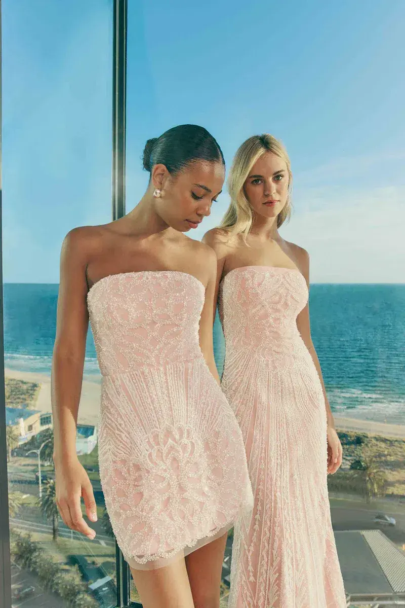 Elliatt Kiki Strapless Mini Dress in Pink Size M - Image 2