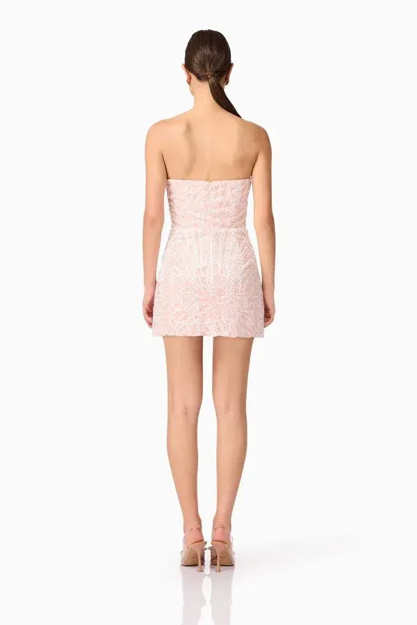 Elliatt Kiki Strapless Mini Dress in Pink Size M - Image 3