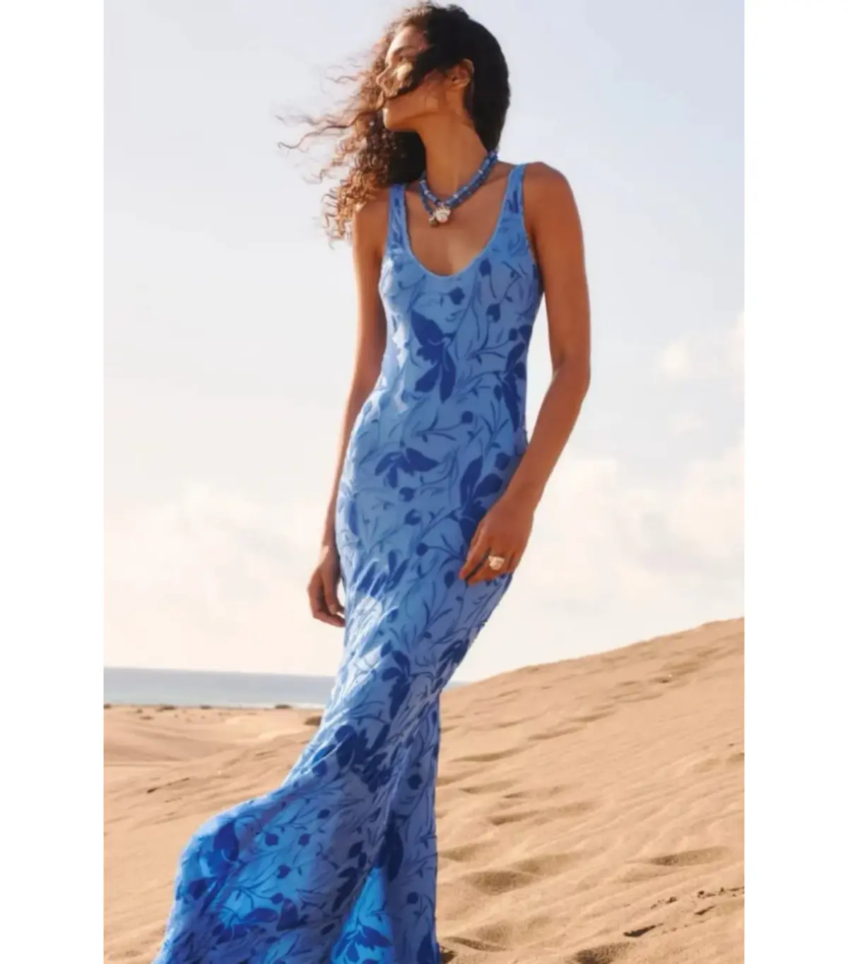 Rat & Boa Inez Maxi Dress Blue Size 10 - Image 4
