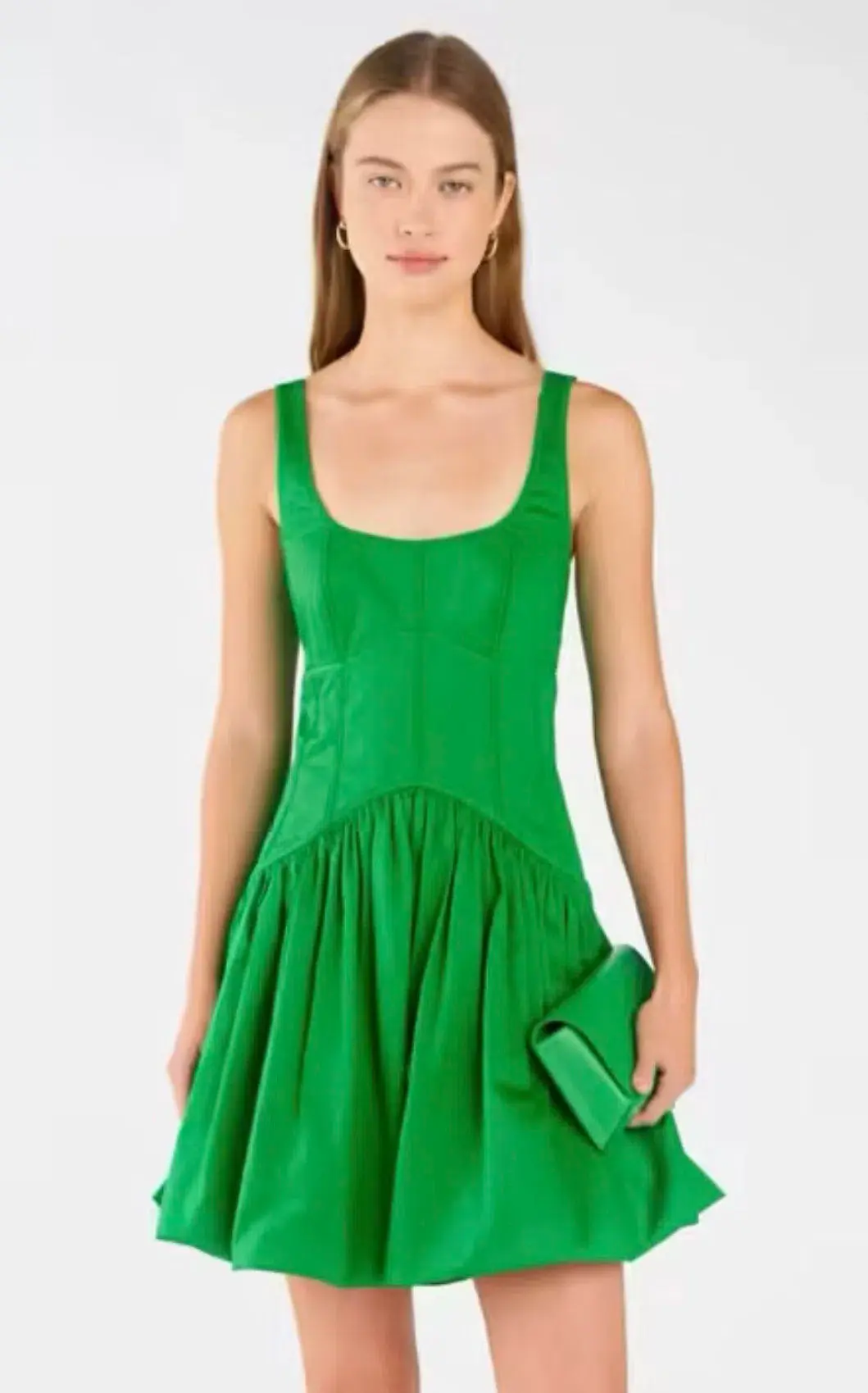 Oroton Tie Back Dress In Jewel Green Size XS AU&UK 6 US 2  - Image 1