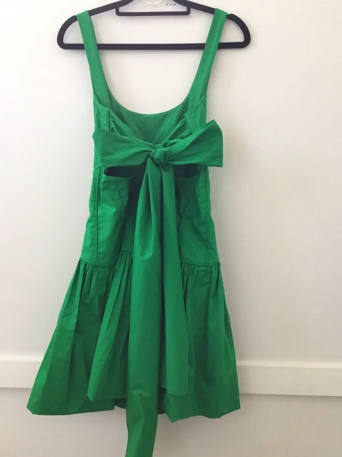 Oroton Tie Back Dress In Jewel Green Size XS AU&UK 6 US 2  - Image 6