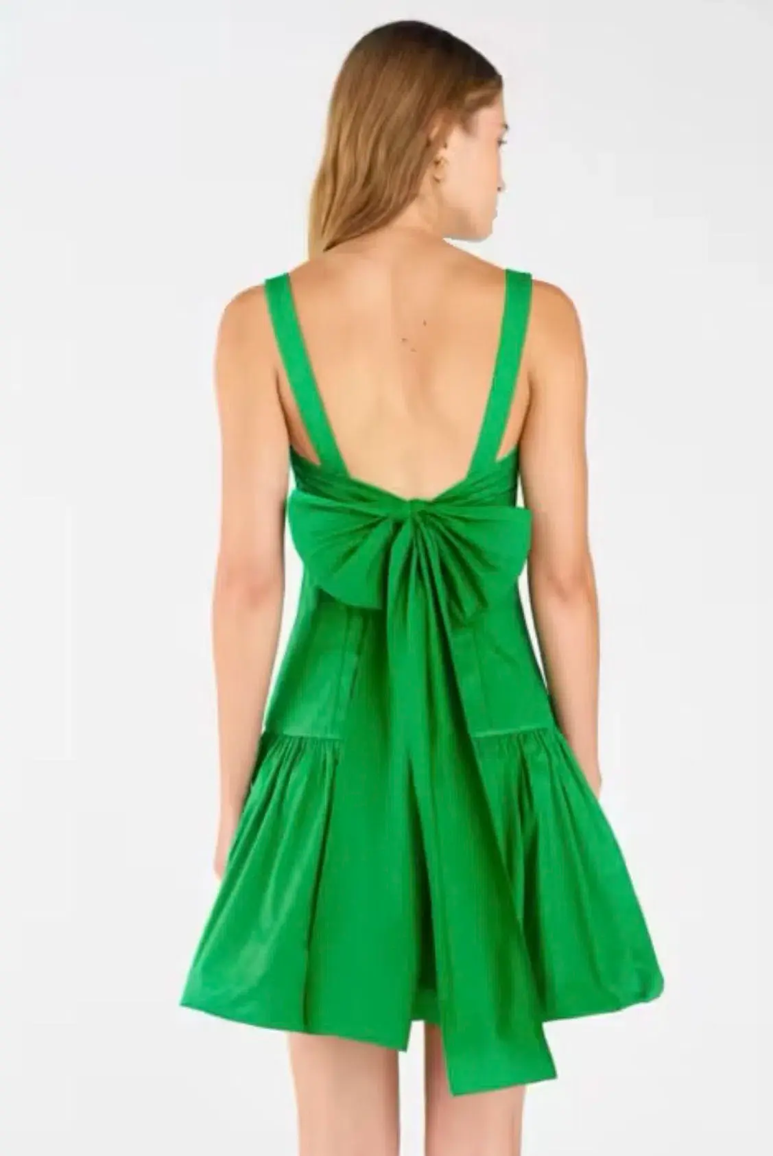 Oroton Tie Back Dress In Jewel Green Size XS AU&UK 6 US 2  - Image 3