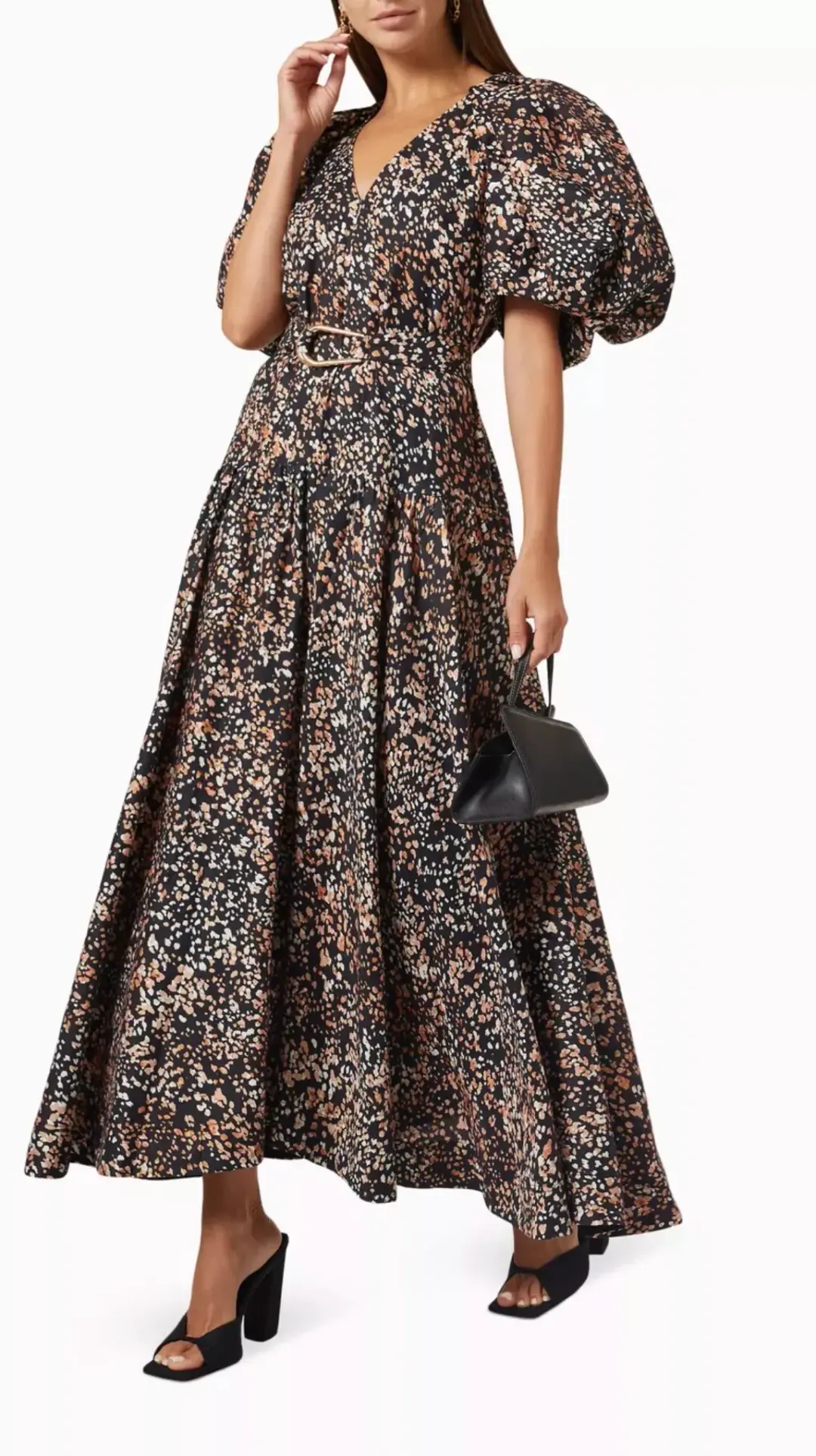 Acler Warner Wild Spot Print Maxi Dress  for rent on The Volte - main image