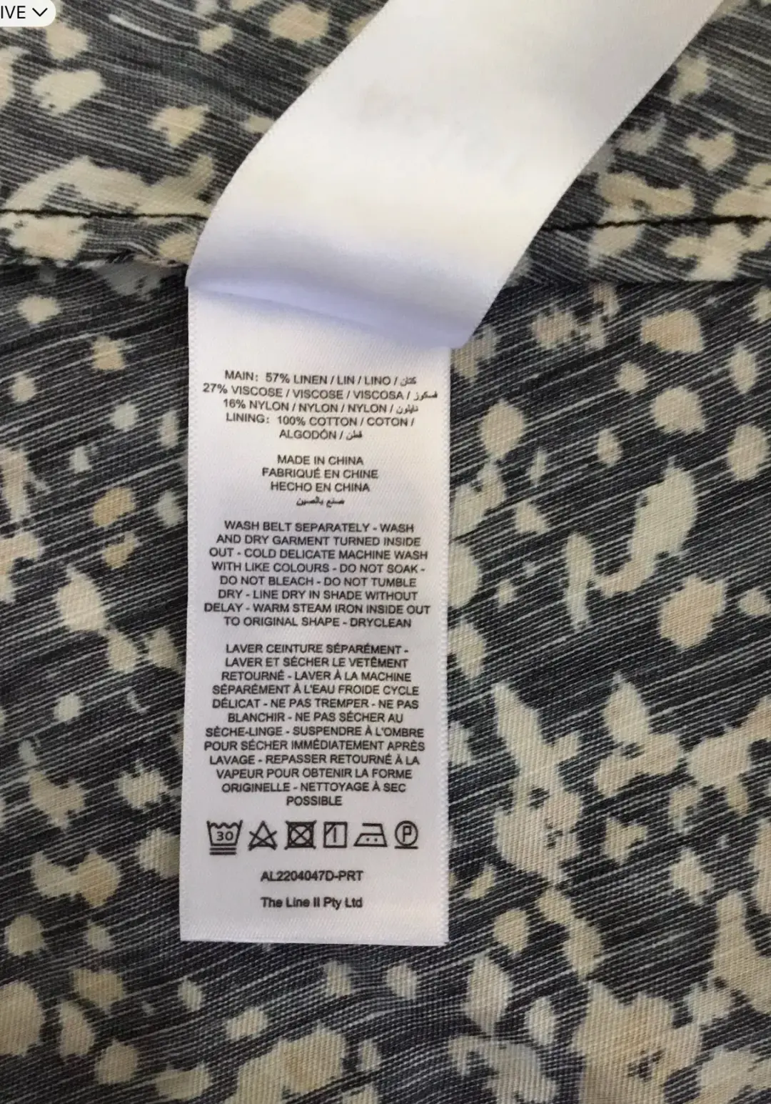 Acler Warner Wild Spot Print Maxi Dress  for rent on The Volte - main image