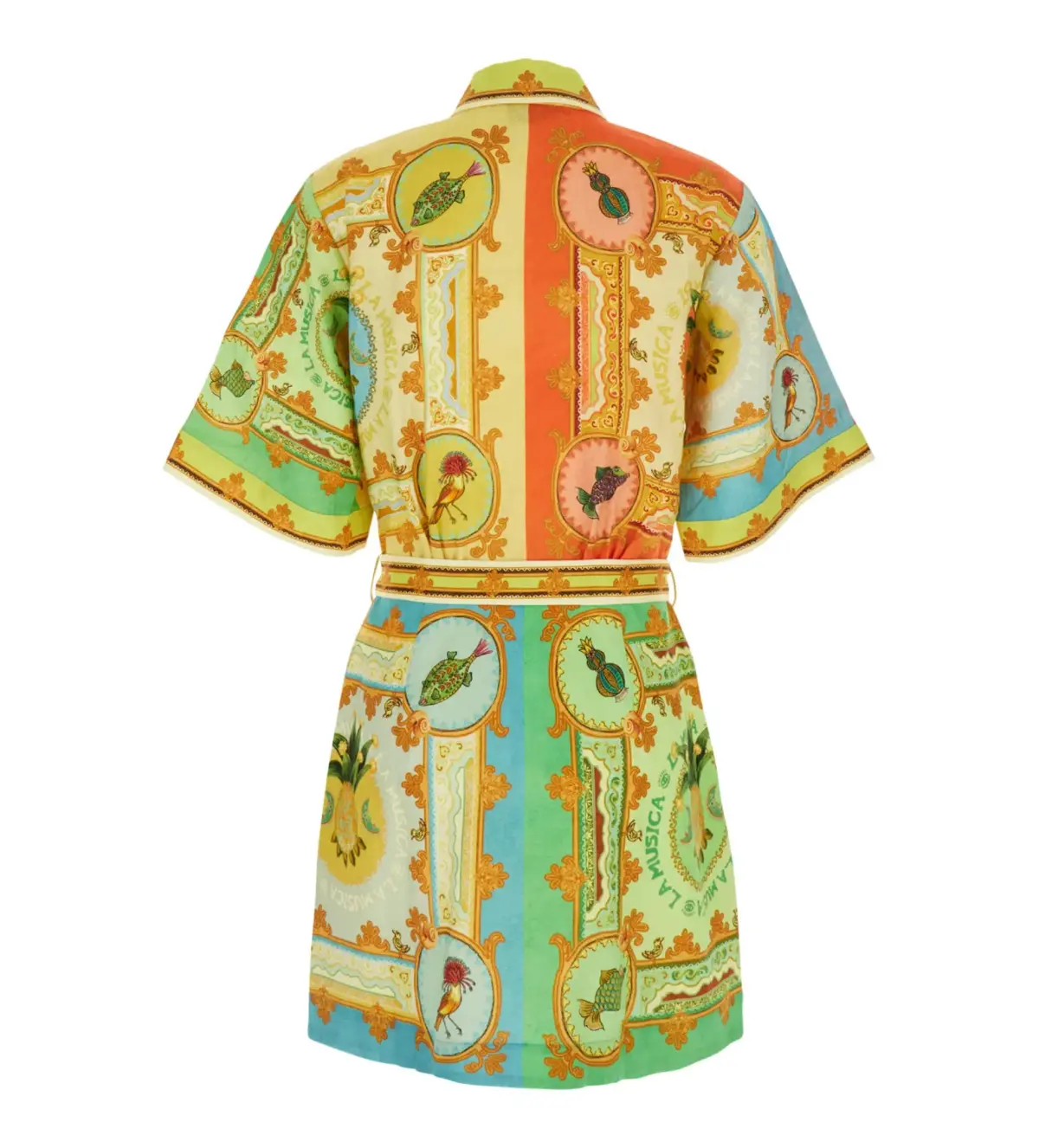 Alemais La Musica Graphic Printed Mini Dress Multi Size 10 - Image 6