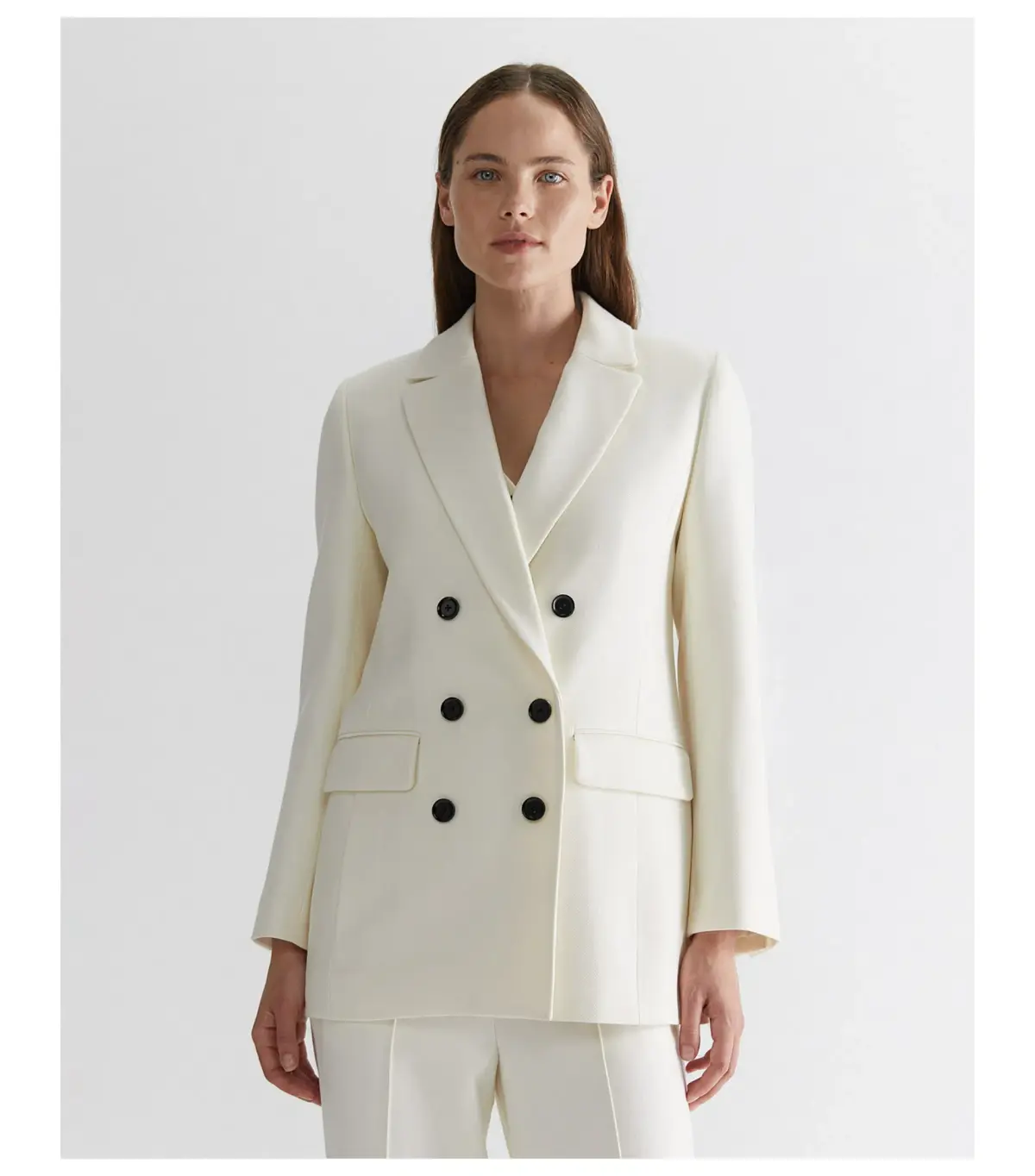 Sportscraft Frankie Twill Coat and Tailored Trouser Winter White S / AU 10 - Image 2