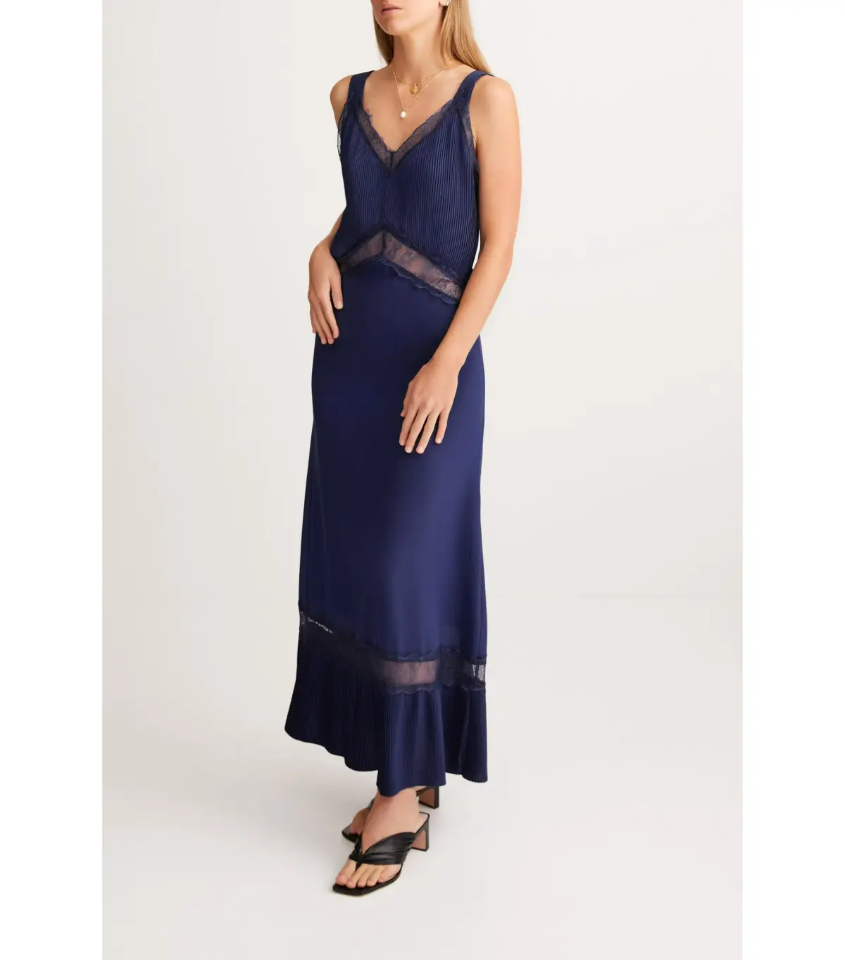 Sleeping with Jacques Osiris Maxi Dress Navy Size AU 6 - Image 2