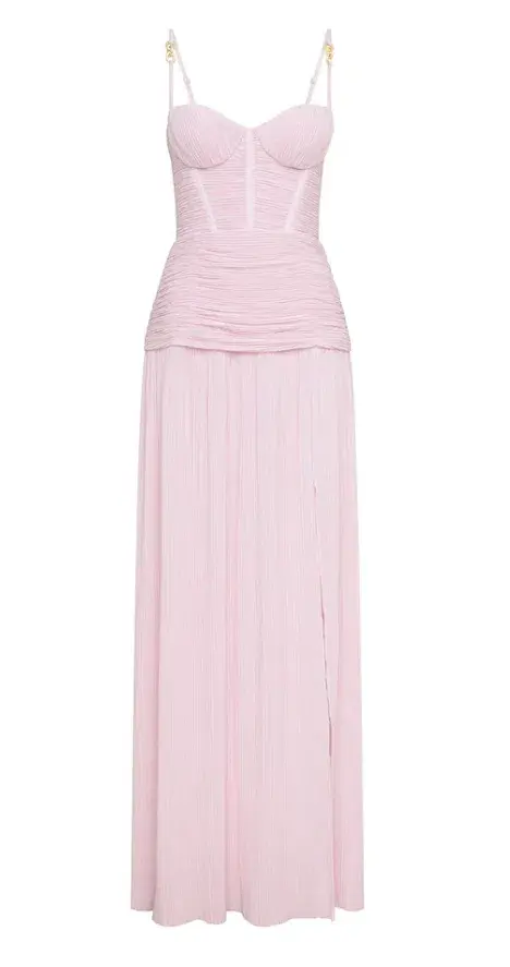 Manning Cartell Double Time Pleat Maxi Dress Hydrangea Size 6 - Image 4