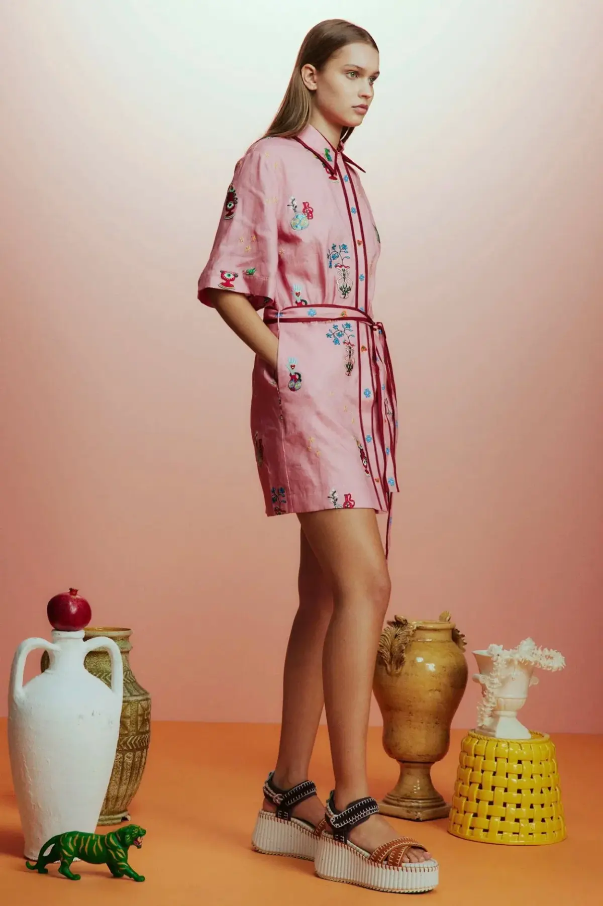Alemais Timmy Embroidered Mini Dress - Image 2