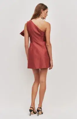 Aje Isla Mini Dress in Rust Size 10 AU **FREE EXPRESS POST SHIPPING** - Image 2