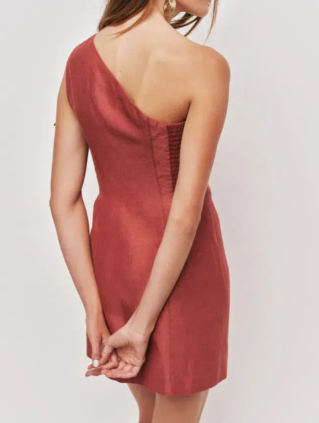 Aje Isla Mini Dress in Rust Size 10 AU **FREE EXPRESS POST SHIPPING** - Image 3