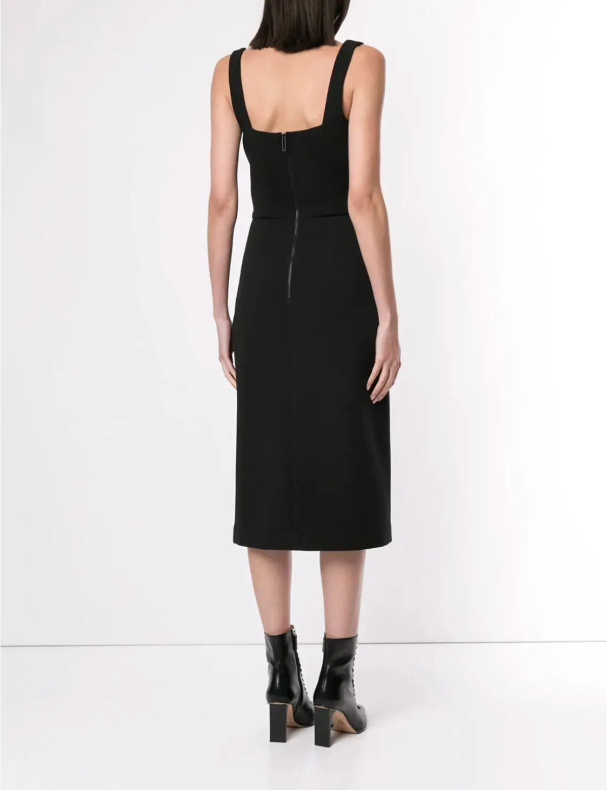 Dion Lee Black Fitted Corset Dress Size 10 - Image 3
