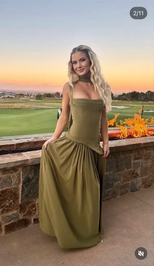 BABYBOO TULLULAH MAXI DRESS DEEP OLIVE SIZE S - Image 7