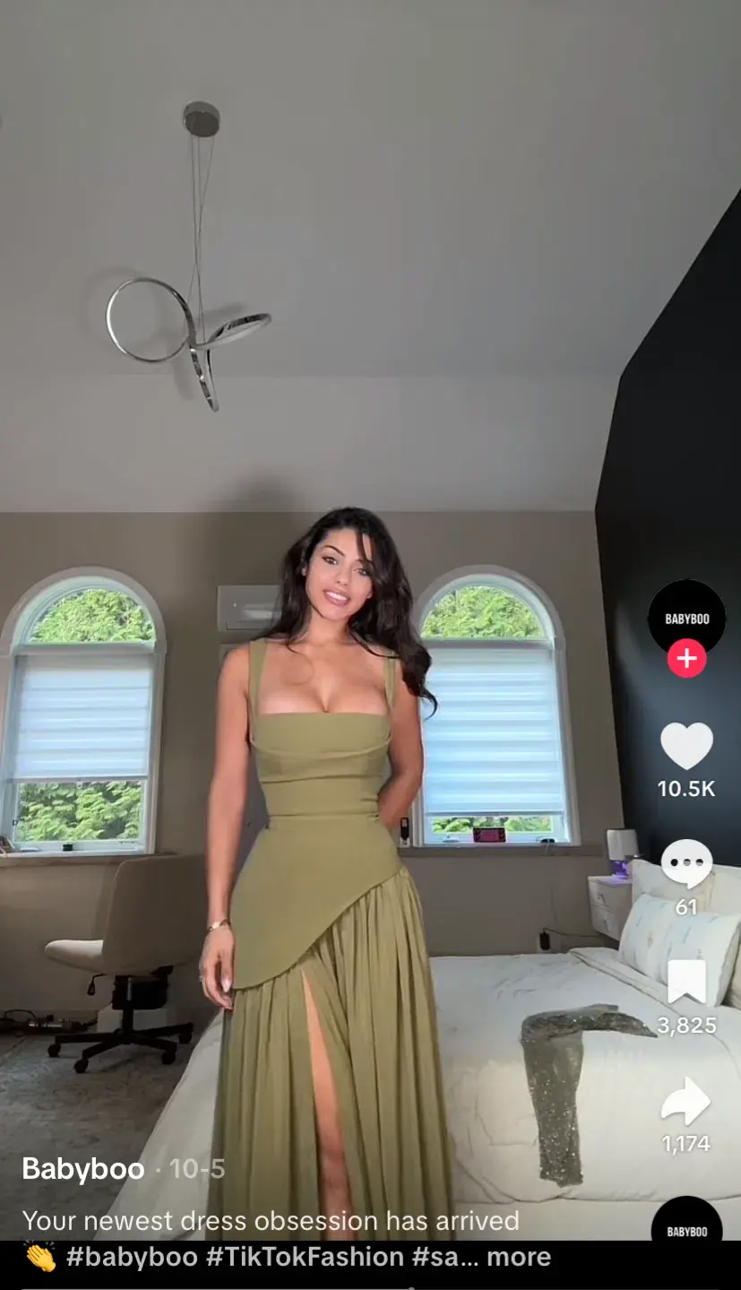 BABYBOO TULLULAH MAXI DRESS DEEP OLIVE SIZE S - Image 10