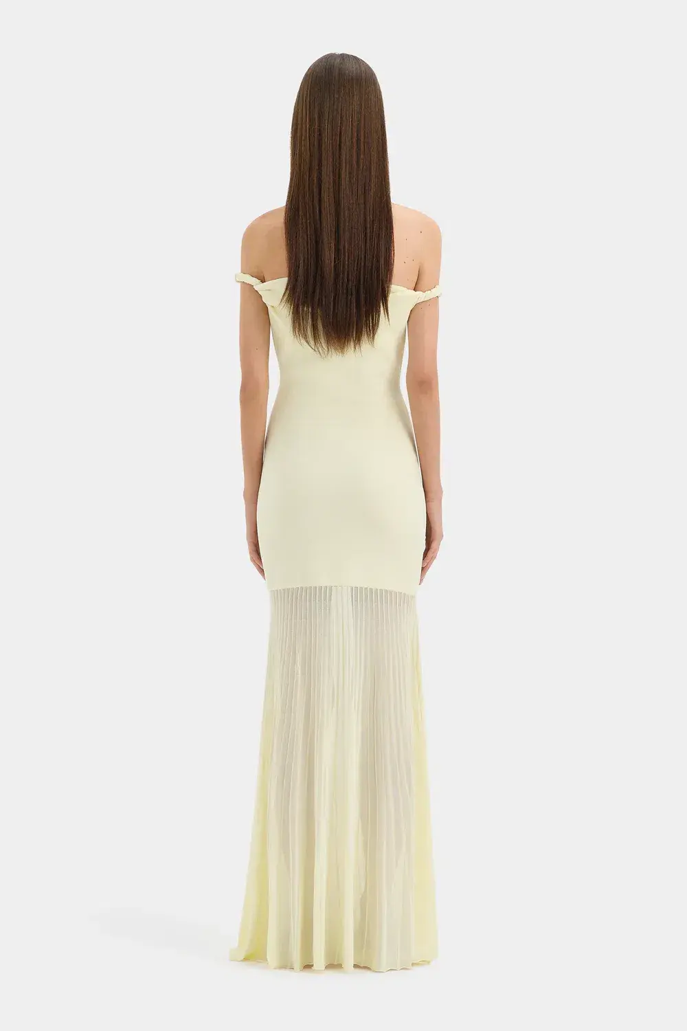 Sir the Label Elia Off Shoulder Twist Dress Lemon Sorbet Size 2 - Image 2