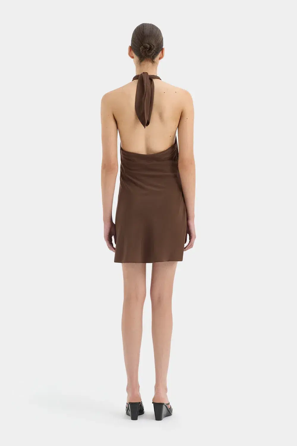 Sir the Label Rioja Mini Dress Dark Chocolate Size 2 - Image 3