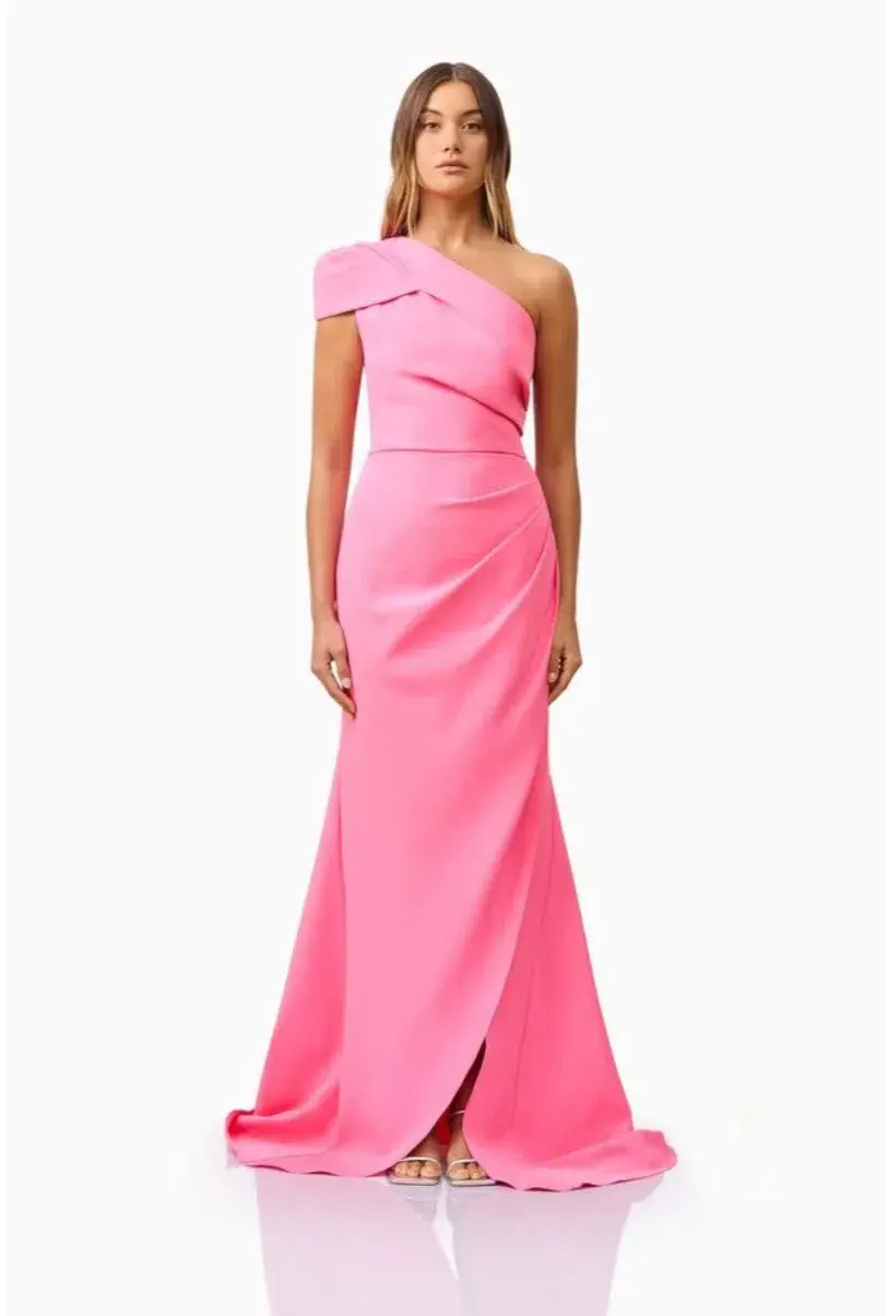 Elliatt Kiara One Shoulder Gown in Pink Size L / 12 - Image 1