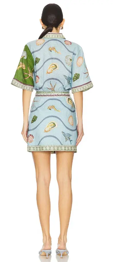 Alemais Bath House Mini Dress - Size 10 - Image 4
