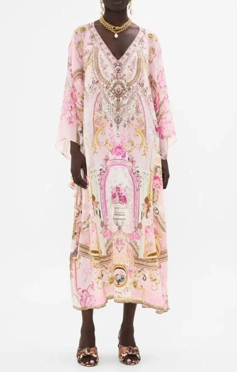 Camilla Long Raglan Sleeve Flared Kaftan Fresco Fairytale Size L/XL  - Image 1