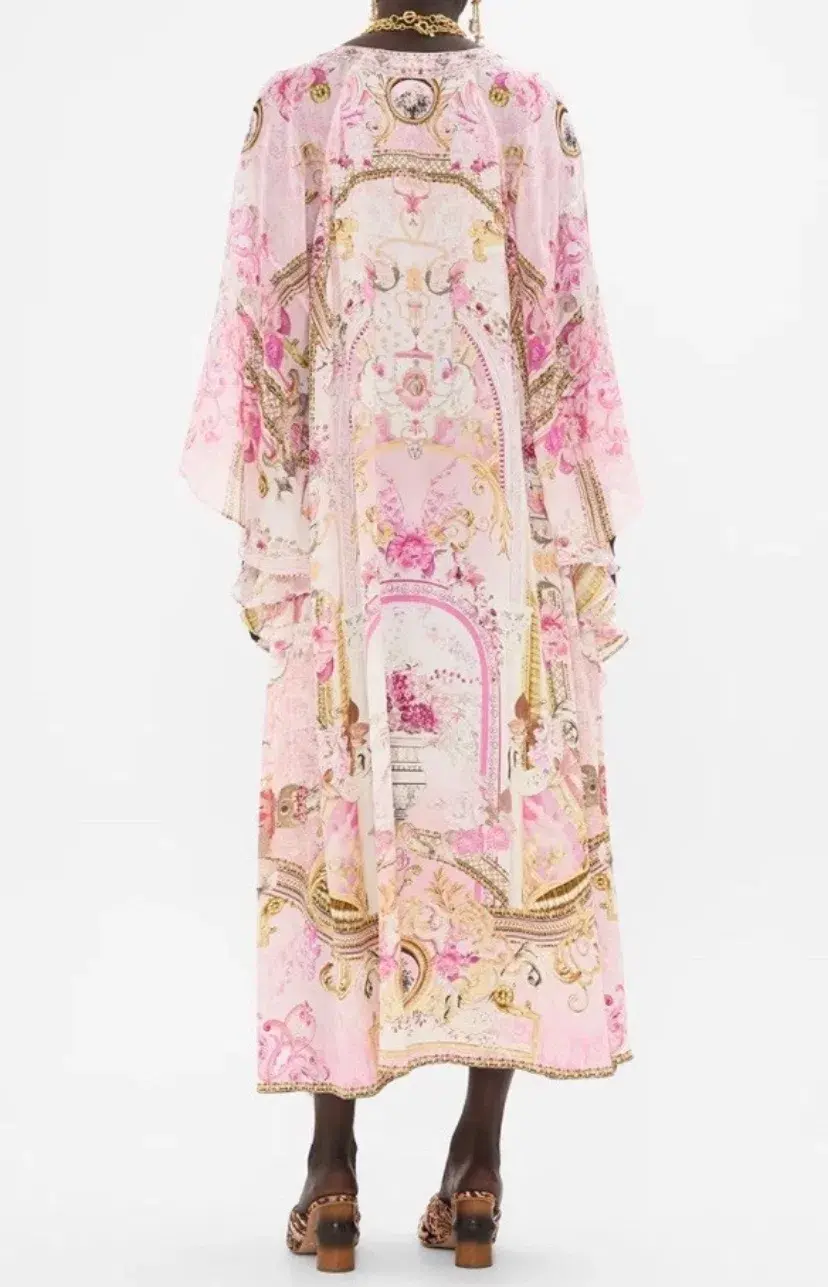 Camilla Long Raglan Sleeve Flared Kaftan Fresco Fairytale Size L/XL  - Image 2