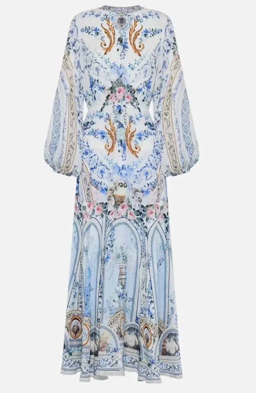 Camilla Wrap Tie Dress Season Of The Siren Size M (12) - Image 3