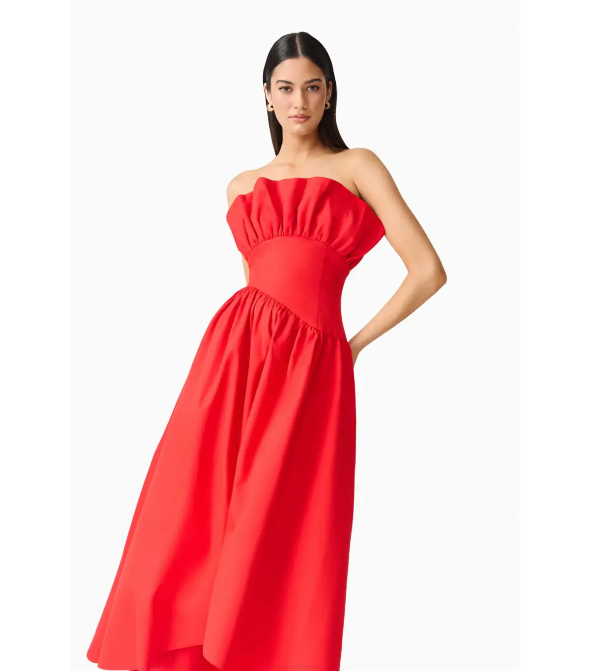 Elliatt Laurel Sleeveless Maxi Dress in Red Size AU 8  - Image 2