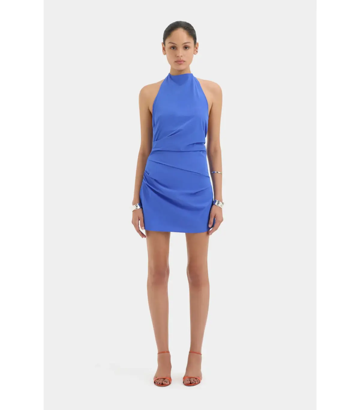 Sir the Label Sol Halter Mini Dress in Cobalt Blue Size AU 10  - Image 1