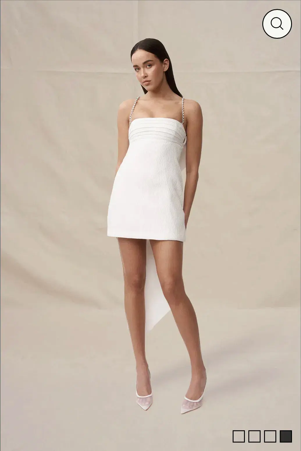 By Johnny Brooklyn Bow Back Mini Dress Size 10 - Image 1