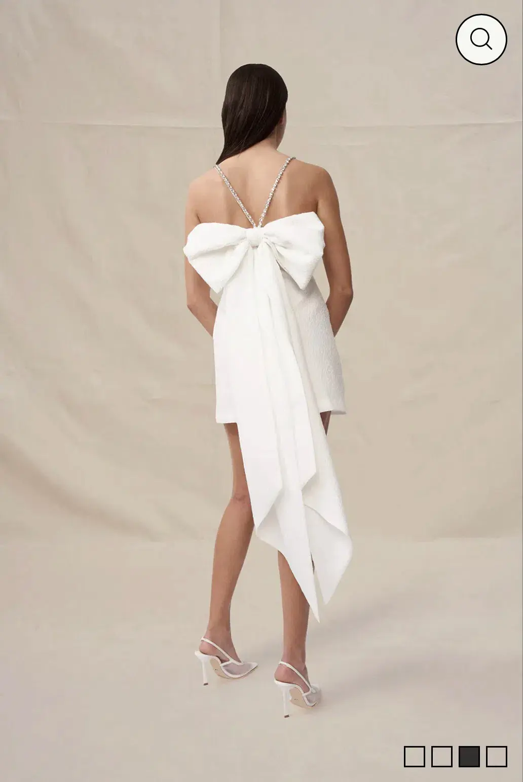 By Johnny Brooklyn Bow Back Mini Dress Size 10 for rent on The Volte - main image