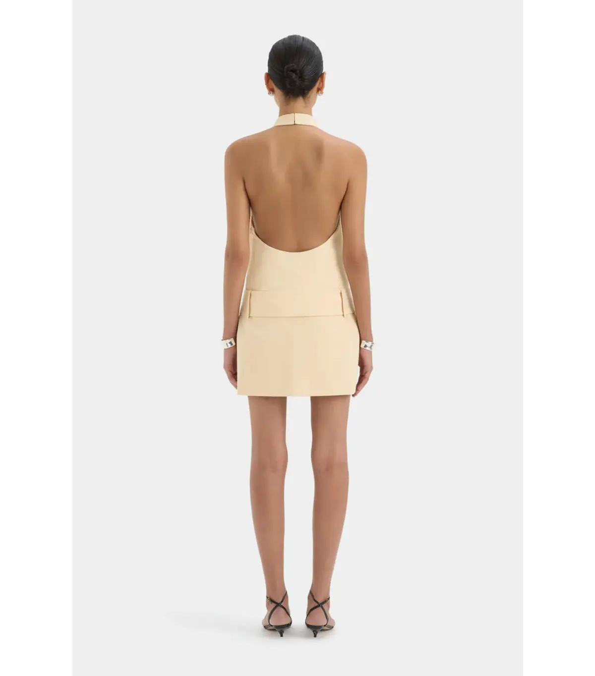 Sir the Label Sabina Belted Mini Dress in Butter Size 8 - Image 3