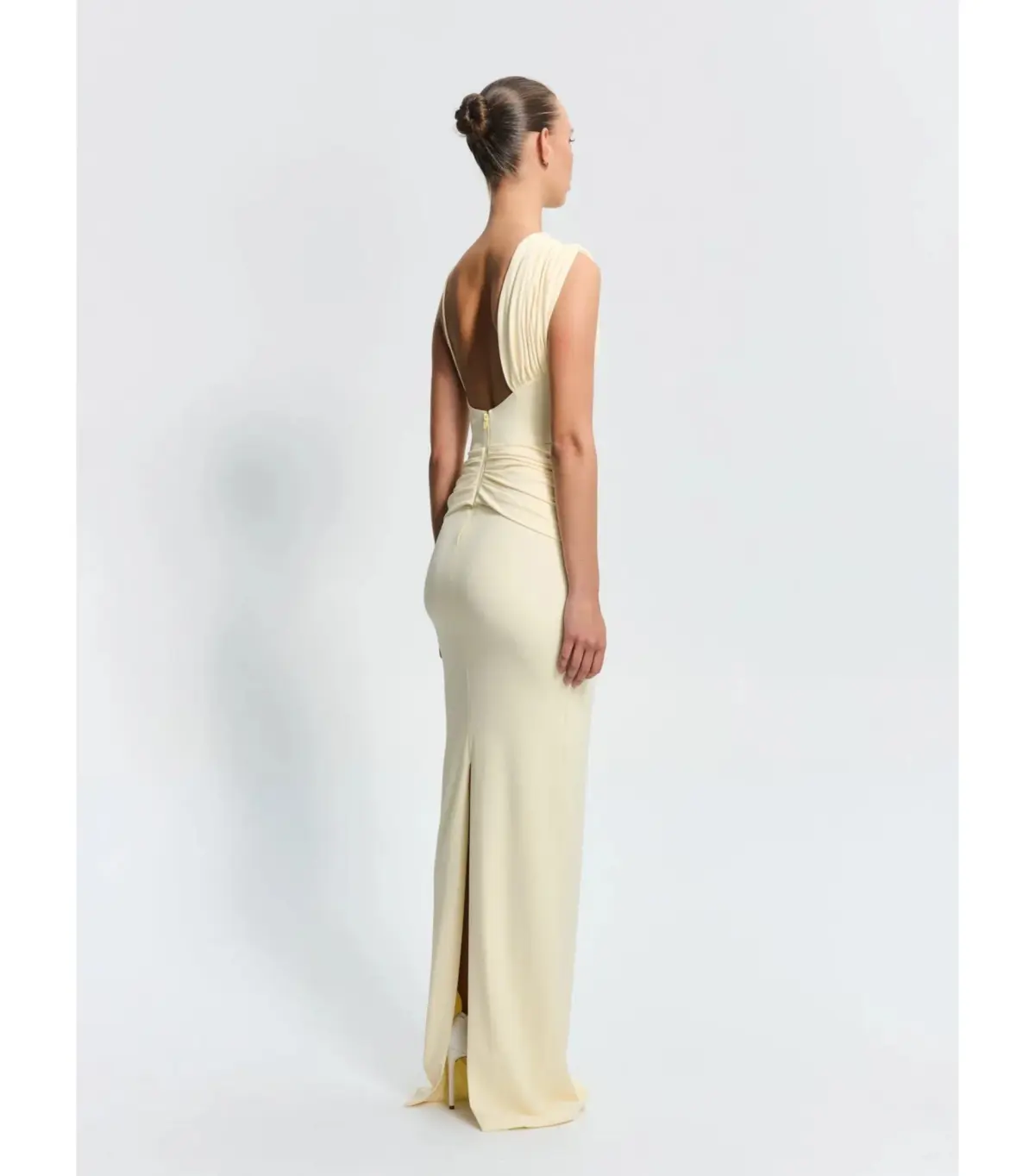 Effie Kats Greer Gown in Lemon Size 10  - Image 4