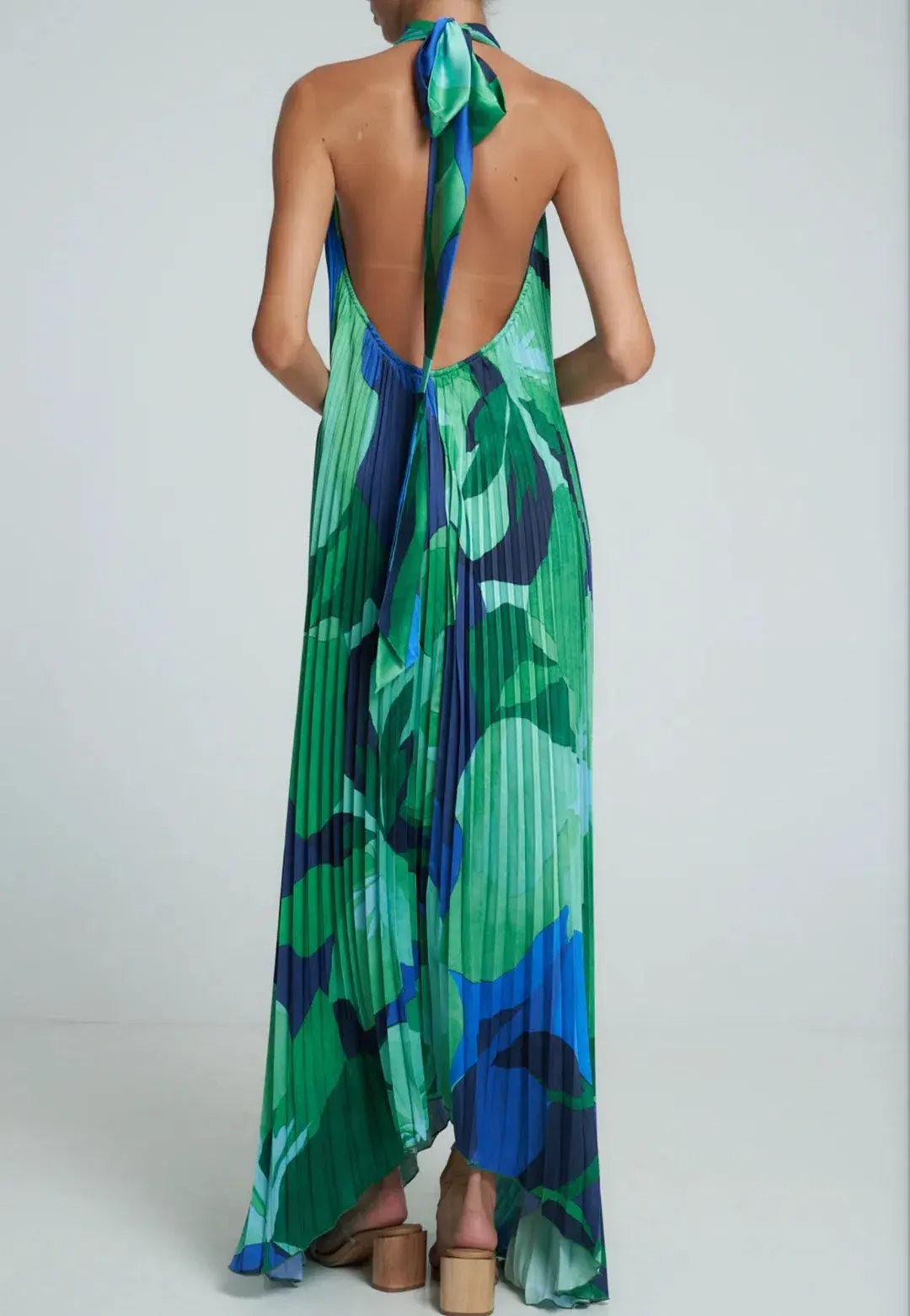 L'IDEE OPERA GOWN IN CAPRI GREEN SIZE 10 - Image 4