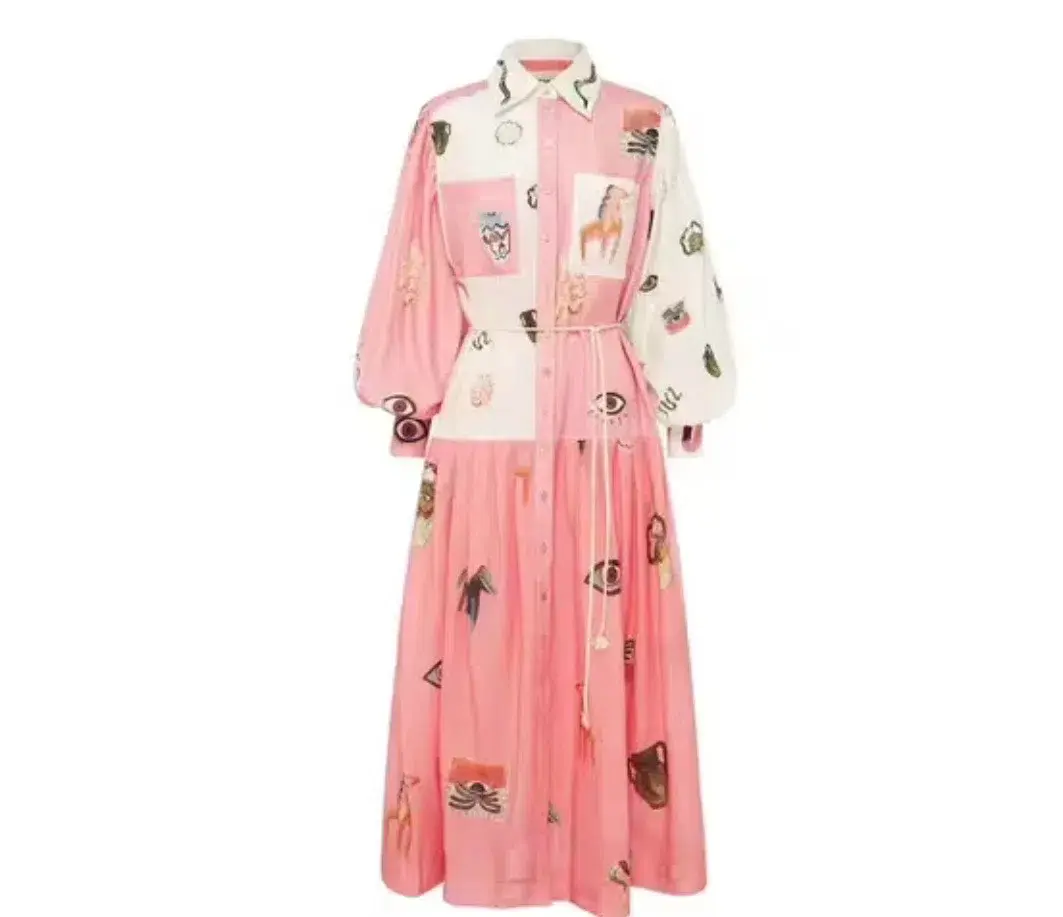 ALEMAIS CLEO PATCHWORK SHIRTDRESS MULTI SIZE 8 Fit 10 & 12 - Image 3