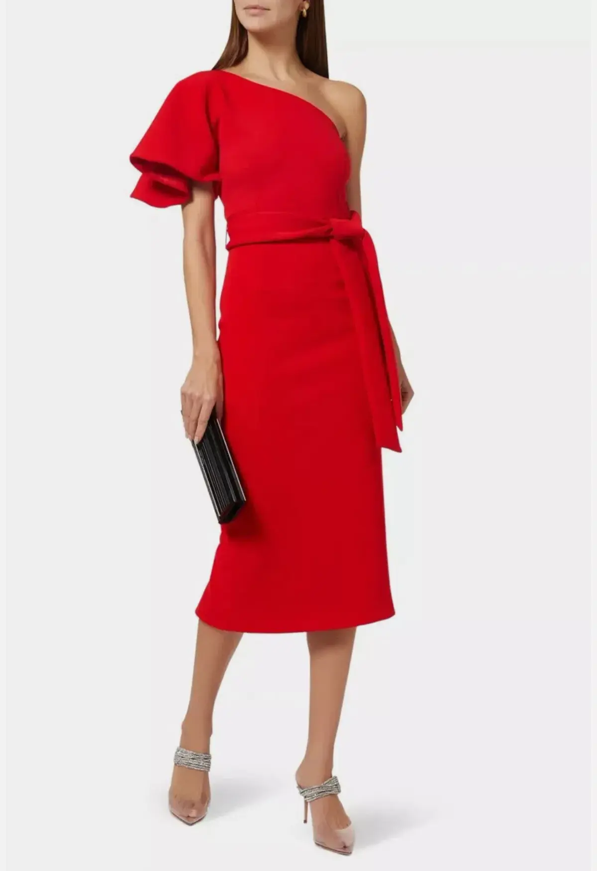 Mossman Release Me Midi Dress -  AU 12 - Red One Shoulder - New with Tags - Image 1