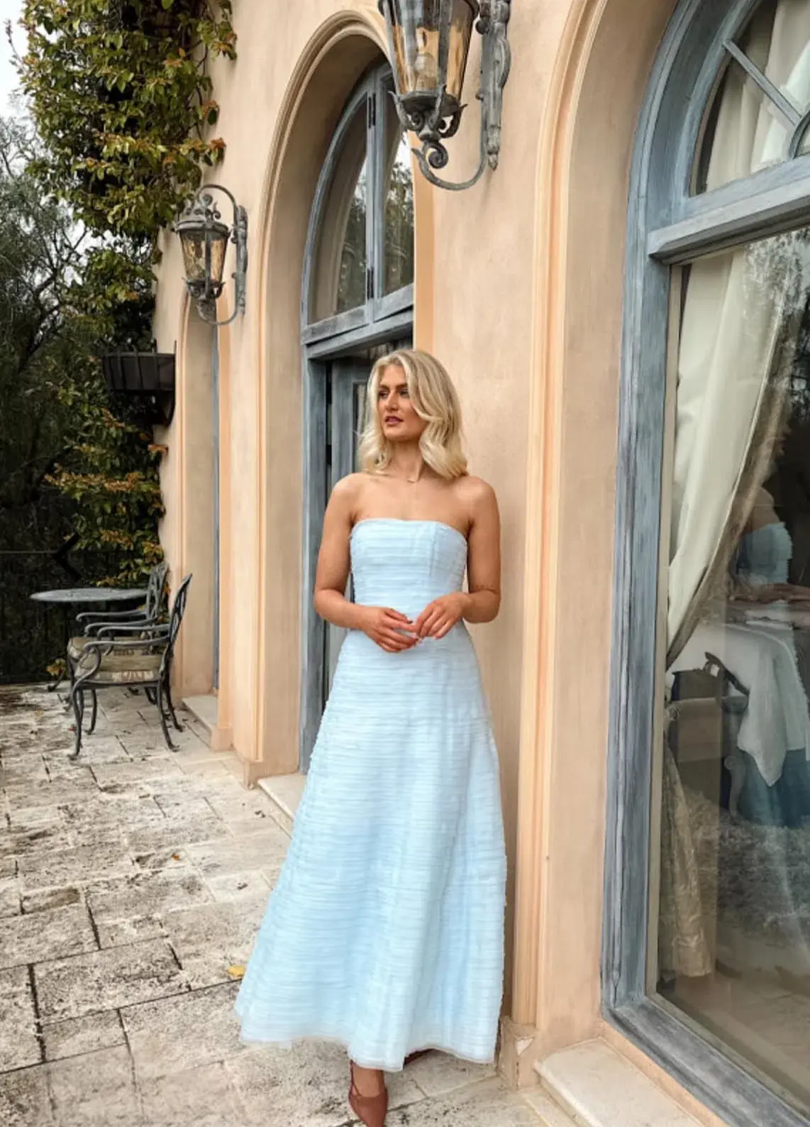 Aje Soundscape Maxi Dress size 14 Sea Breeze Blue  - Image 1