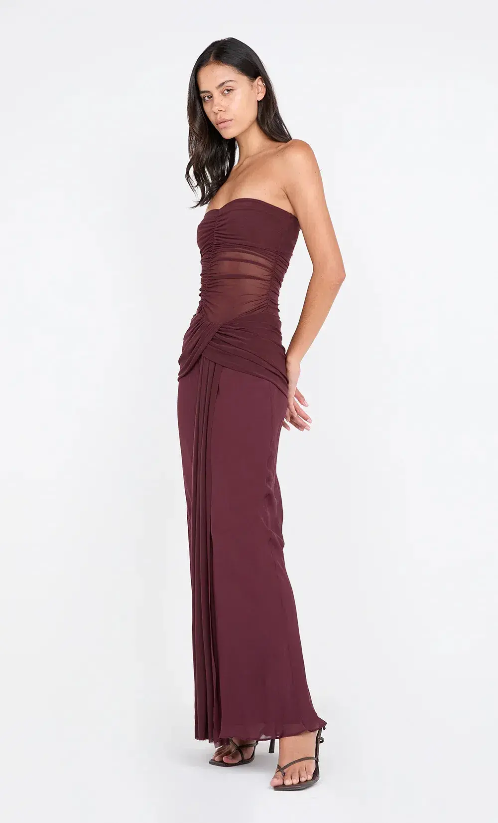 Bec & Bridge Noemi Strapless Dress in Plum Size 8 - Image 1