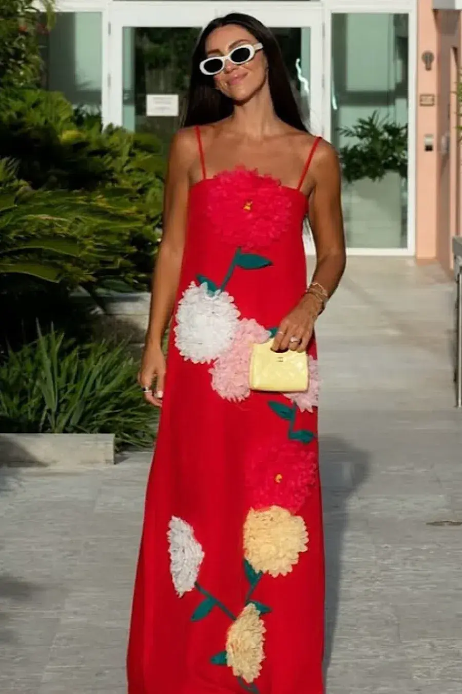 Elliatt Buttercup Embroidered Maxi Dress size 6 Red - Image 2