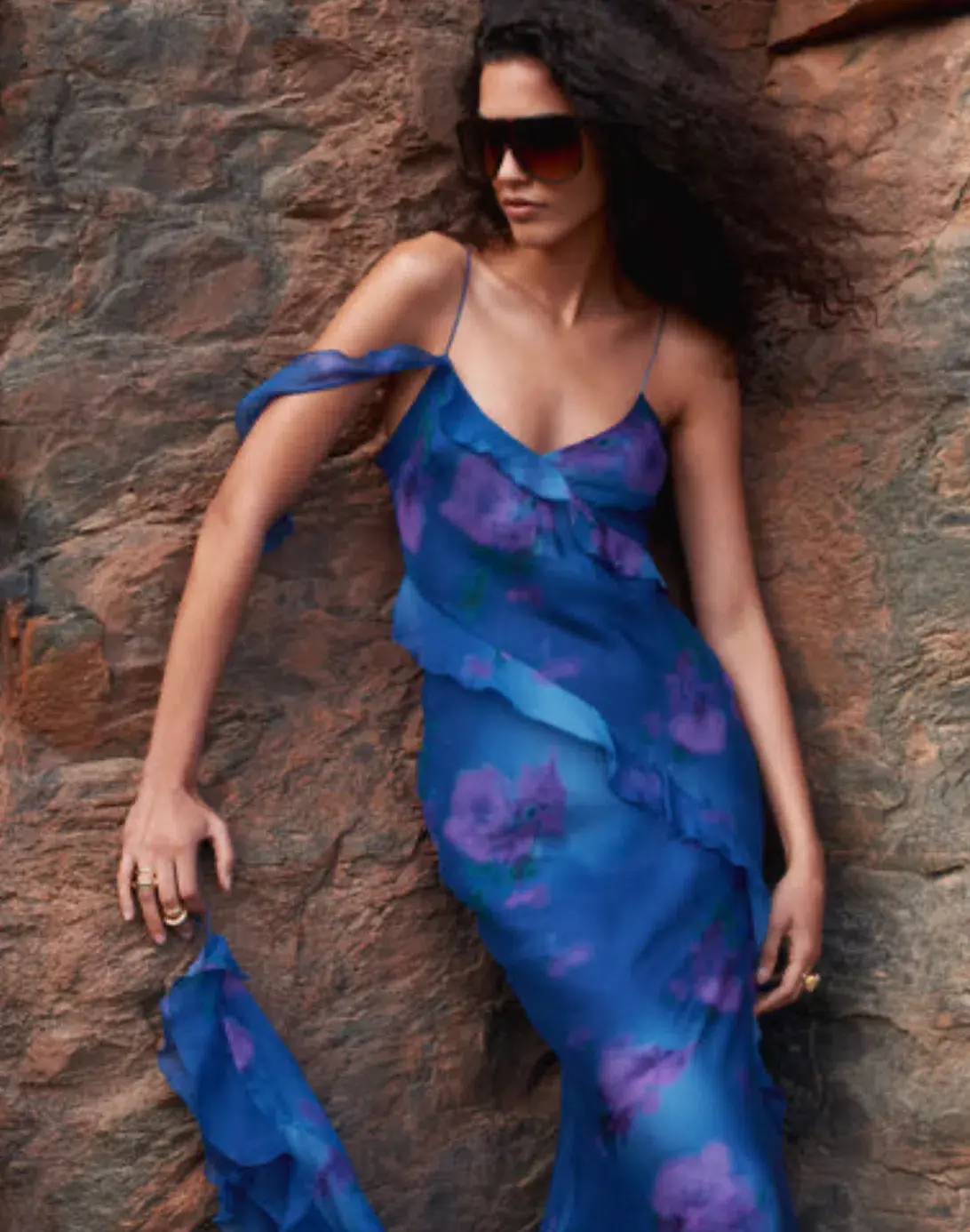 Rat & Boa SORRENTO DRESS in Blue & Purple Size XXS - Image 6